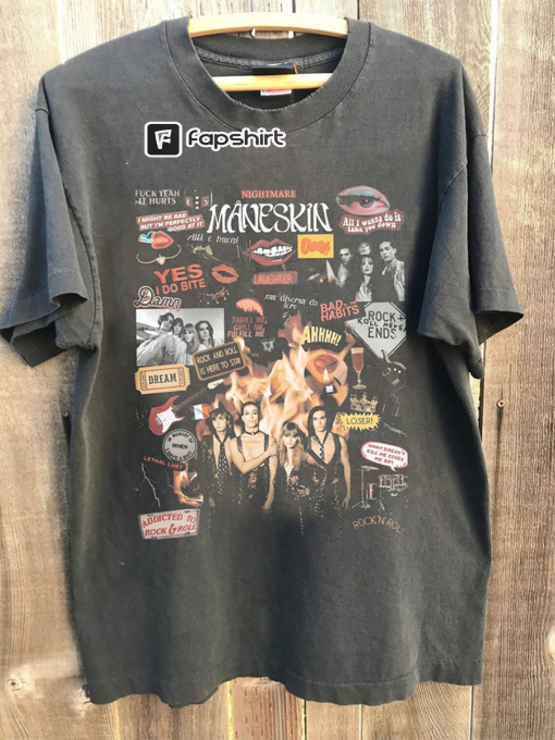 Maneskin T-Shirt, Maneskin Shirt, Maneskin merch, Vintage Måneskin 90s Y2K Graphic Tee