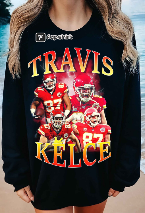 Travis Kelce Shirt Vintage 90s shirt, Travis Kelce 90s Vintage Sweatshirt, Kansas City Chiefs Travis Kelce 90s Retro Shirt