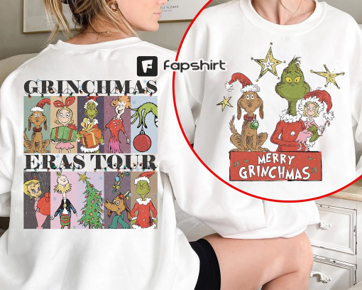 Merry Grinchmas Double-Side Sweatshirt, In my Grinc Era Shirt, Grinc Christmas Sweatshirt Gift For Christmas, Christmas Disney Shirt