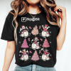 Vintage Disney Pink Christmas Shirts, Mickey and Friends Christmas Shirt, Magic Kingdom Christmas Shirt, Disney Christmas Holiday Shirt