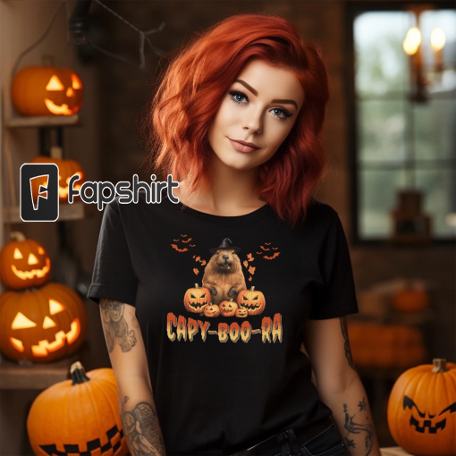 Capybara Halloween T-Shirt, Capybara lovers, Halloween Gift, Trick or Treat Graphic, Halloween Lovers, Capybara Fan Gift