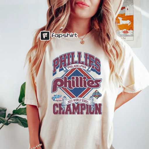 Vintage 1980, 2008 and 2023 Philadelphia Phillies Champions MLB Baseball Shirt, Phillies Baseball Shirt, Philadelphia Game Day Shirt For Fan