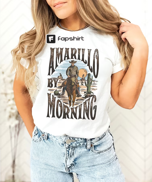 Amarillo By Morning Shirt, Amarillo Shirt, Country Shirt, Texas Shirt, Country Music Shirt, Western Shirt, Country Music T shirt, Cowboy Tee