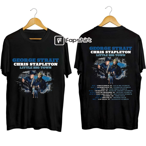 George Strait & Chris Stapleton 2024 Stadium Shows Shirt, George Strait and Chris Stapleton 2024 Concert Shirt, George Strait Fan Shirt