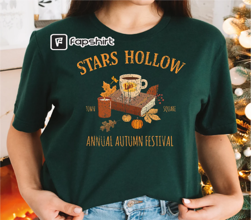 Comfort Colors Stars Hollow Fall Shirt ,Stars Hollow Autumn Festival Shirt, Vintage Style Stars Hollow Shirt, Luke’s Diner Coffee Tee