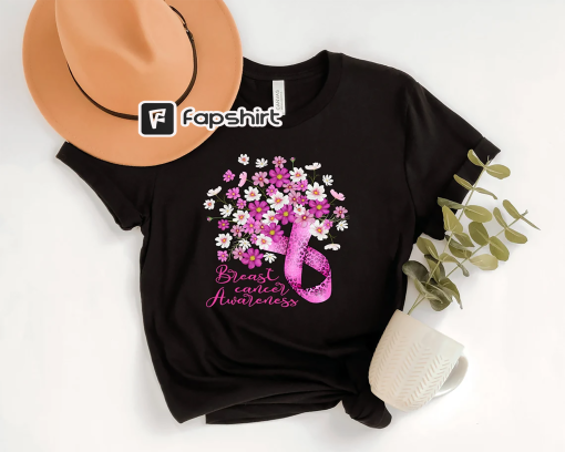 Breast Cancer Awareness Shirt, Breast Cancer Shirt, Pink Ribbon Shirt, Cancer Ribbon Shirt, Nurse Shirt, Breast Cancer Gifts