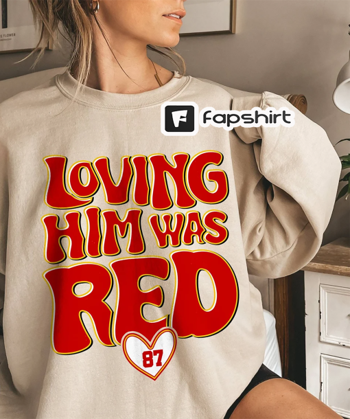 Swifties Loving Him Was Red Shirt, Taylor and Kelce, Travis Kelce Football Shirt Gift For Fan, Trending America Football Shirt