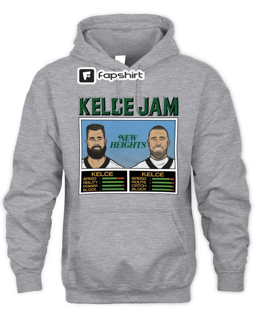 New Heights Podcast Merch Jason And Kelce Shirt, Sweatshirt, Hoodie Sport Grey