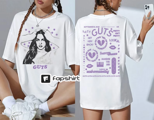 Guts Olivia Rodrigo Shirt, Olivia Rodrigo Guts Merch, Olivia Rodrigo Sweatshirt, Vintage Bootleg T Shirts, Sour Tour Shirt, Music Fan Shirt