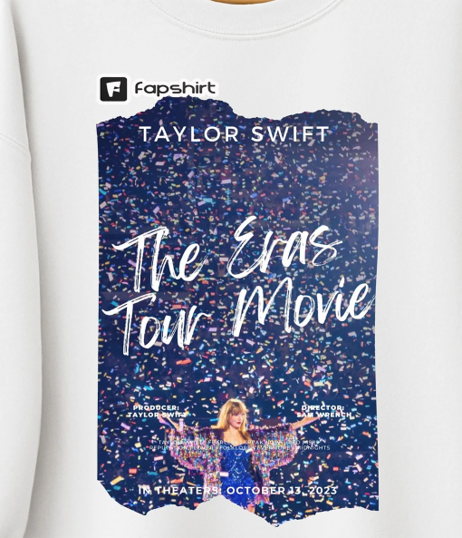 Vintage Taylor Swift Movie Sweatshirt, Midnights era sweatshirt, Eras Tour Movie, Taylor Swift Merch, Fan gifts for her, Taylor Swift shirt