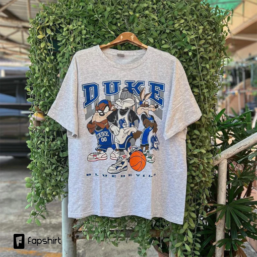 Vintage 1994 NCAA Duke Blue Devils Looney Tunes T-Shirt, Duke Blue Devils Shirt, Duke University Shirt, NCAA Basketball, Vintage Shirt