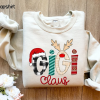 Custom Gigi Claus Sweatshirt, Christmas Grandma Claus Comfort color shirt, Grandma Hoodie, Custom Nana And Grandkids, Gifts For Nana Gigi