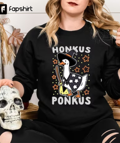 Halloween Witch Goose Honkus Ponkus Sweatshirt, Witch…