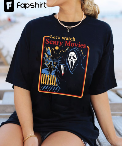 Let’s Watch Scary Movies Crewneck Sweatshirt, Scream…