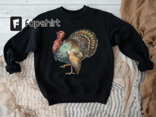 Vintage Turkey Sweatshirt, Thanksgiving Sweatshirt, Cute Turkey Shirt, Vintage Fall Sweatshirt, Autumn Shirt, Thanksgiving Turkey Shirt