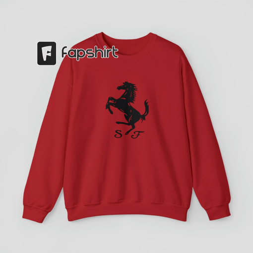 Ferrari Formula One Racing Club Sweatshirt 90s Vintage F1 Shirt | Monaco Vegas Grand Prix Gameday Sports Gift Track Star Crewneck Sweater