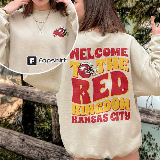 Kansas City Football Sweatshirt, Kelce T-Shirt, Chiefs Fan Gift, Red Kingdom Football, Kansas City Shirt, America Football