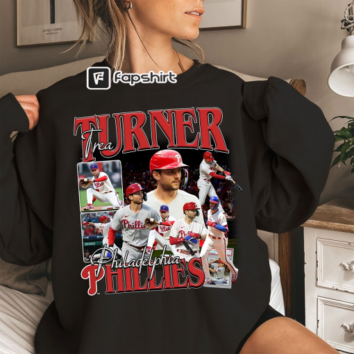 Vintage 90s Graphic Style Trea Turner T-Shirt, Trea Turner Shirt, Vintage Oversized Sport Tee, Retro American Baseball Bootleg Gift