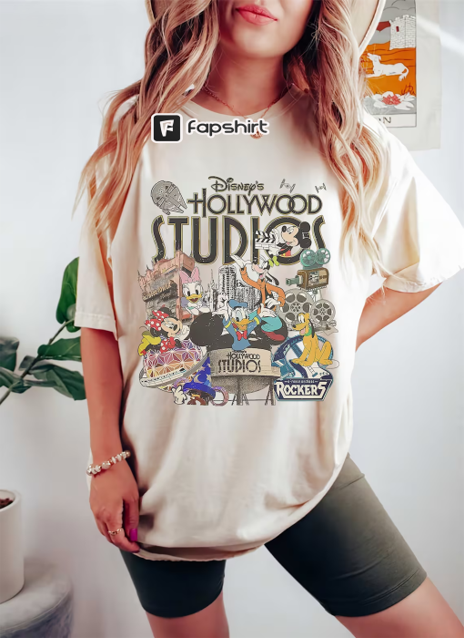 Comfort Colors® Vintage Disney Hollywood Studios Shirt, Hollywood Studios Sweatshirt, Disneyworld Shirts, Hollywood Studios Trip Shirt