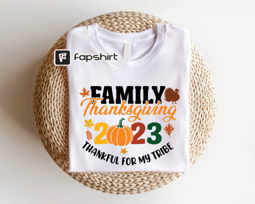 2023 Family Thanksgiving Shirts, Family Thanksgiving Shirt, Funny Matching Fall Family Shirts, Pumpkin Tee, Thanksgiving Family Reunion Gift