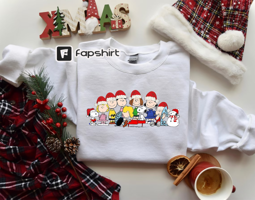 Christmas Sweatshirt, Funny Cartoon Christmas Movie Characters Sweater, Christmas Snoopy Shirt, Christmas Gifts, Christmas Kids Crewneck