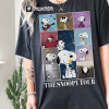 Hybrid – Peanuts | Heather Golden Meadow Snoopy Thanksgiving Graphic Tee – Women