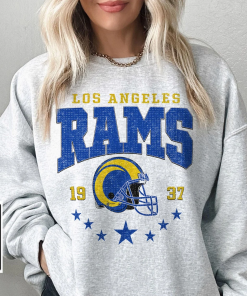 Los angeles Football Vintage Sweatshirt, Rams Crewneck…