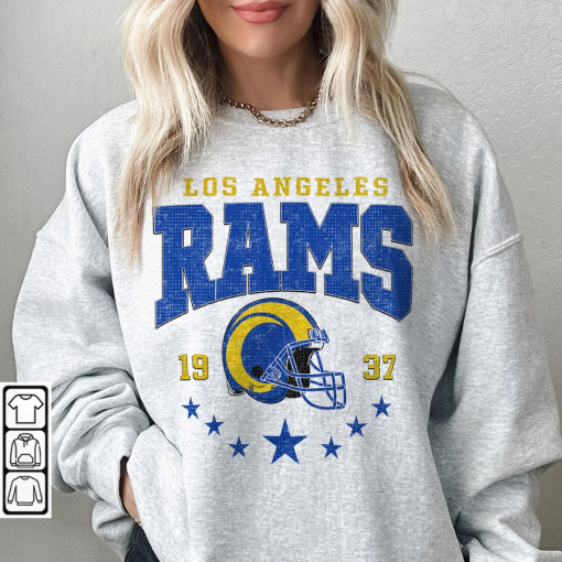 Los angeles Football Vintage Sweatshirt, Rams Crewneck Retro Shirt, Gift For Fan los angeles Football