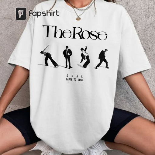 The Rose Dual Album T-shirt, Dawn To Dusk Tour 2023 Shirt, The Rose Kpop Shirt, Kpop Indie Rock Woosung, Dojoon, Hajoon, Jaehyeong Tee