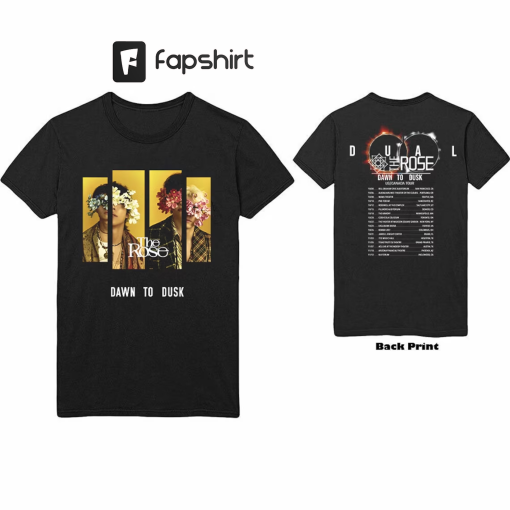 The Rose 2023 ‘Dawn To Dusk’ US and Canada Tour Shirt, The Rose Kpop Shirt, Dual Rock Album Tee, The Rose Kpop Band Shirt, Kpop Indie Rock 2