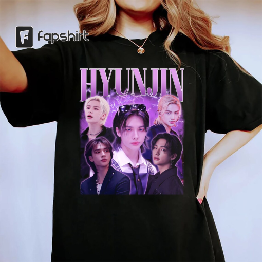 Vintage Hyunjin Stray Kids Shirt, Stray Kids Kpop Shirt, Hyunjin 5 Star Shirt, Stray Kids 5 Star Album Shirt, Hyunjin Retro Shirt