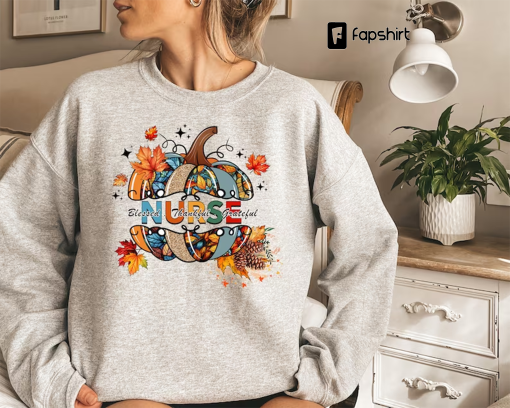 Fall Nurse Sweatshirt, Pumpkin Season Nurse Shirt, Tis the Season Nurse Shirt, Pumpkin Nurse Sweater, Fall Gifts for Nurse, Nurse Sweatshirt