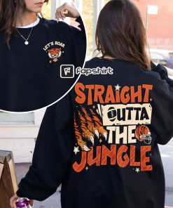 Bengals Sweatshirt, Straight Outta The Jungle Crewneck,…