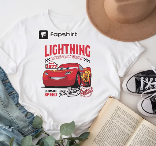 Retro Lightning McQueen Sweatshirt, Pixar Cars Movie Shirt, Disney Birthday Shirt, Disney Kids Tee, Toddler Birthday Cars Shirt, Cars Movie