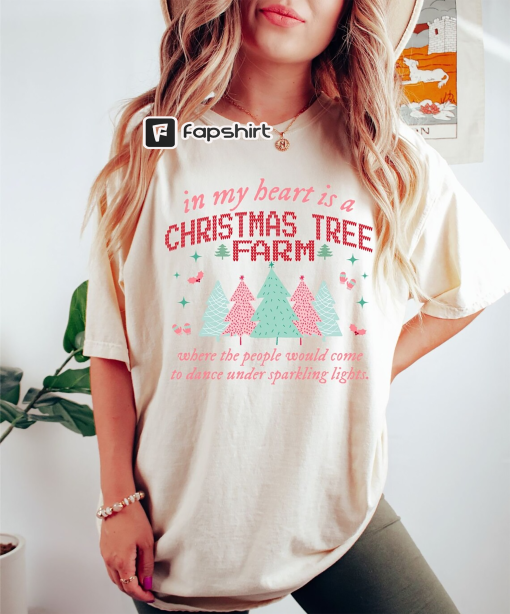 Christmas Tree Farm Shirt, Eras Christmas Shirt, Swiftie Christmas Tee, Gift for Her, Gift for Daughter, Cute Christmas Tee, Comfort Colors