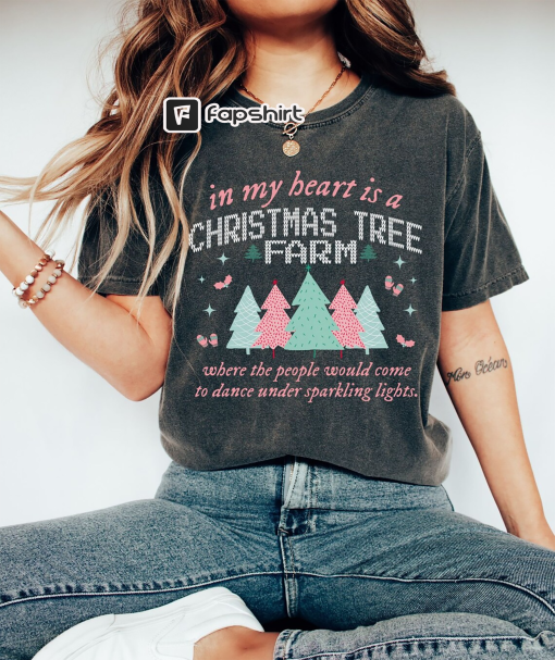 Christmas Tree Farm Shirt, Eras Christmas Shirt, Swiftie Christmas Tee, Gift for Her, Gift for Daughter, Cute Christmas Tee, Comfort Colors