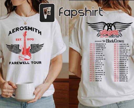 Aerosmith Shirt, Farewell Tour Shirt, Aerosmith Peace Put, Aerosmith Tour 2023 2024 Shirt Trending Shirt Best Seller