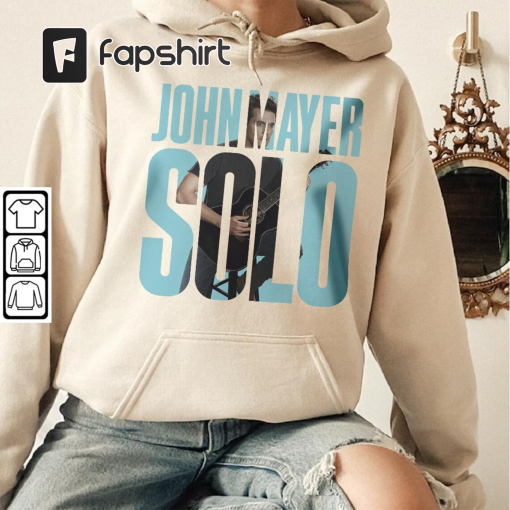 John Mayer Music Shirt, John Mayer Solo Tour Sweatshirt, John Mayer Solo Tour 2023 Vintage Retro Graphic Tee Music Unisex Gifts Fan Hoodie