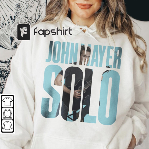 John Mayer Music Shirt, John Mayer Solo Tour Sweatshirt, John Mayer Solo Tour 2023 Vintage Retro Graphic Tee Music Unisex Gifts Fan Hoodie