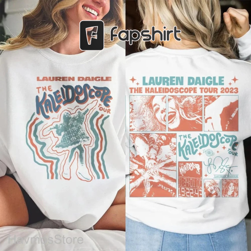 Lauren Daigle 2023 Tour Shirt, Lauren Daigle Sweatshirt, The Kaleidoscope Tour 2023 Shirt, Lauren Daigle Merch, Thank God I Do Tour shirt