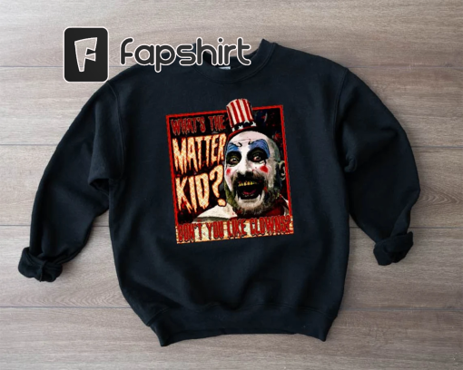 Rob Zombie Fan Sweatshirt,Captain Spaulding Shirt,Scary Clown Shirt,Rob Zombie,Horror Movie Shirt,Horror Fan Tee,House of 1000 Corpses,Clown