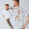 Vintage Travis Kelce Washed T-Shirt 90s Chiefs Kansas City Football Graphic T Shirt Football MVP Player Shirt Champion Unisex Short Sleeve