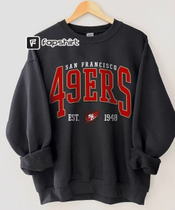 San Francisco Football Sweatshirt, Vintage Style San…