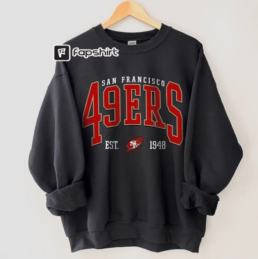 San Francisco Football Sweatshirt, Vintage Style San Francisco Football Crewneck, Football Sweatshirt, Niners Sweatshirt, Football Fan Gifts