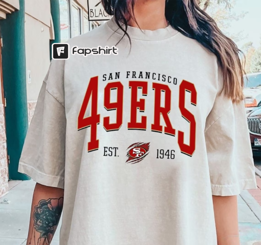 San Francisco Football Sweatshirt, Vintage Style San Francisco Football Crewneck, Football Sweatshirt, Niners Sweatshirt, Football Fan Gifts