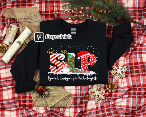 Speech Therapist Shirt, Christmas Shirt, Christmas Speech Language Pathologist, SLP Shirt, Speech Pathology, Speech Therapy, Christmas Tee