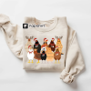 Cow Santa Sweatshirt, Christmas Sweatshirt, Cows Sweatshirt, Christmas Santa Claus Shirt, Christmas Family Shirt, Western Sweatshirt