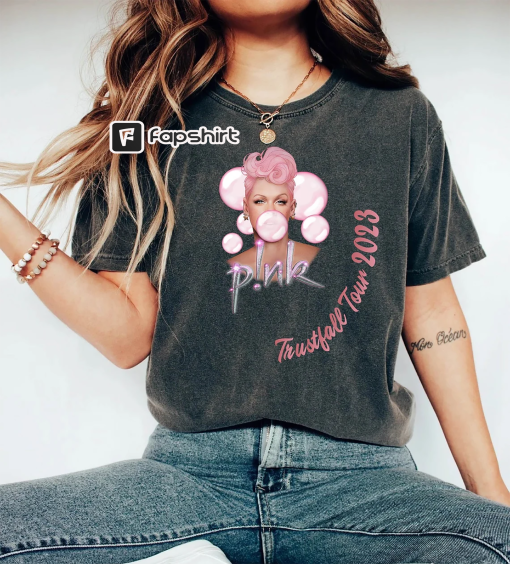 Pink Trustfall Tour, Trustfall Album Tee, Pink Singer Tour Music Festival Shirt Concert Apparel, Tour TShirt Pink Music, Comfort Colors