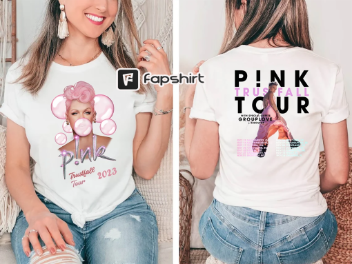 Pink Trustfall Tour 2023, Trustfall Album Tee, Pink Singer Tour, Music Festival Shirt, Concert Apparel, Tour Shirt, Pink Music Tshirt