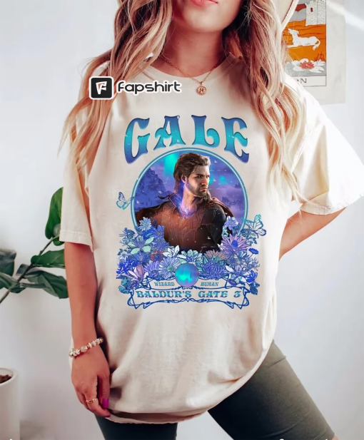 Retro Gale Baldurs Gate 3 Comfort Color T-Shirt, Gale Baldurs Gate 3 Vintage Oversized Retro Shirt For Man And Women Unisex T-Shirt